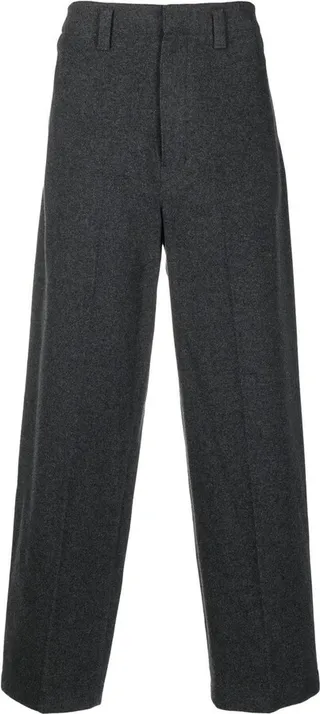 Felted Wide-Leg Trousers