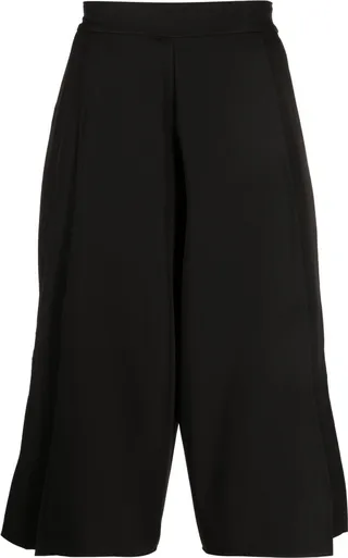 Wide-Leg Cropped Trousers