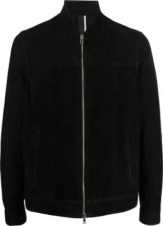Zip-Up Suede Jacket