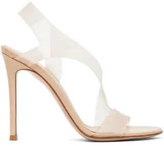 Gianvito Rossi Beige Metropolis 105 Heels