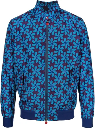 Floral-Print Bomber Jacket