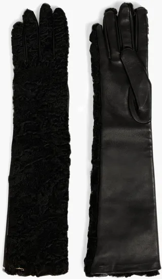 Shearling gloves