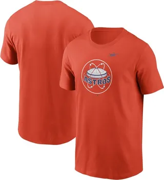 Men's Orange Houston Astros Cooperstown Collection Logo T-shirt