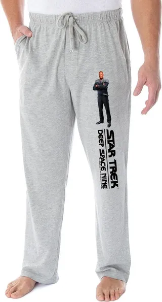Star Trek Men's Deep Space Nine Captain Benjamin Sisko Lounge Pajama Pants (2XL) Grey