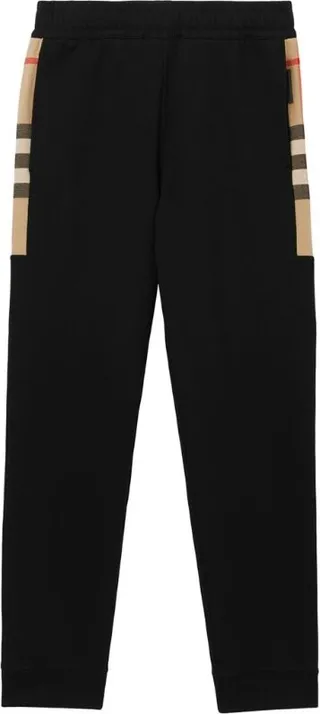Burberry Check Panel Sweatpants