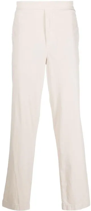 Straight-Leg Cotton Trousers