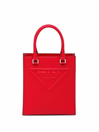 Logo-Embossed Tote Bag