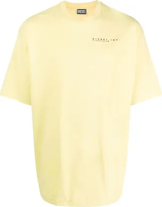 foil-print cotton T-shirt