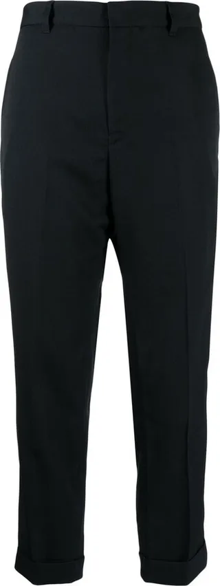 Slim-Cut Cropped Trousers