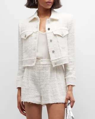 Chloe Tweed Cropped Jacket