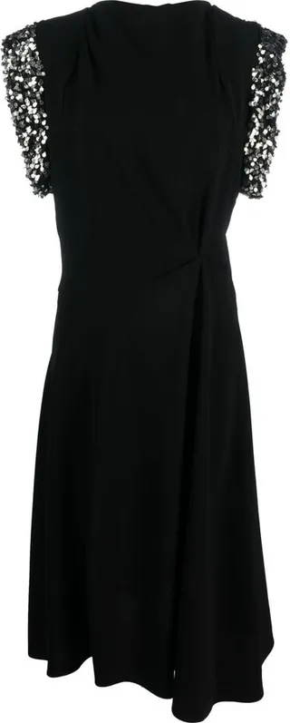 Leronia sequin-embellished midi dress