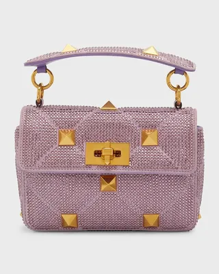 Roman Stud Small Crystal Shoulder Bag
