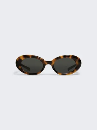 X Maison Margiela Oval Sunglasses Brown