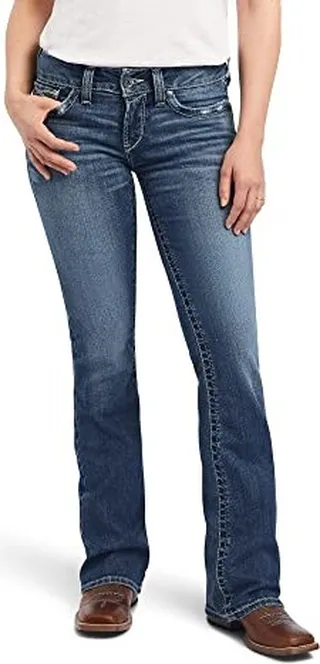 Ariat Female R.E.A.L. Mid Rise Raquel Boot Cut Jean Canadian 25