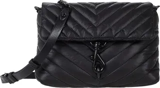 Rebecca Minkoff Edie Nylon Crossbody (Black) Cross Body Handbags