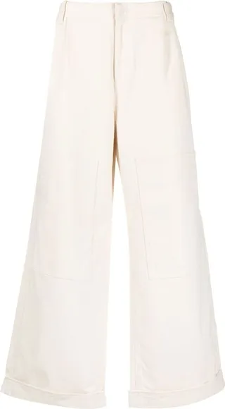 Low-Rise Wide-Leg Trousers