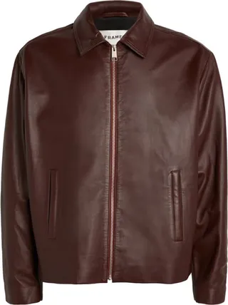Frame Leather Bomber Jacket
