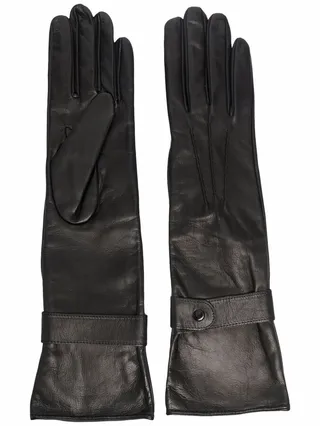 Longline Leather Gloves