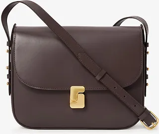 Womens Purple Belissima Maxi Leather Cross-body bag