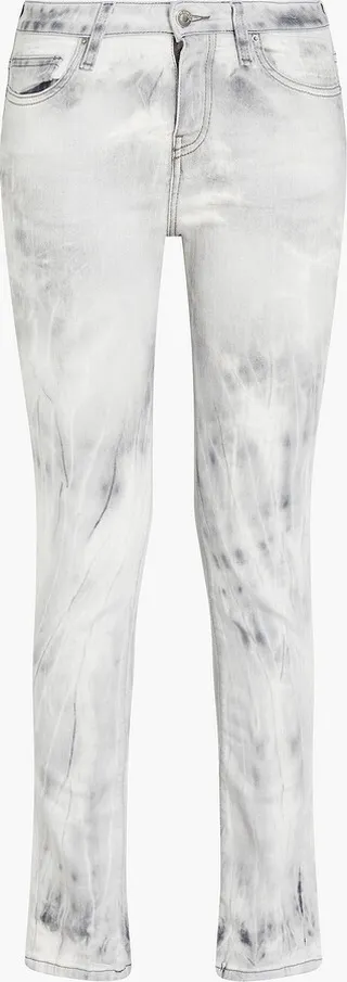 Niris bleached mid-rise skinny jeans