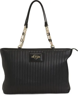 Embossed Logo East West Tote