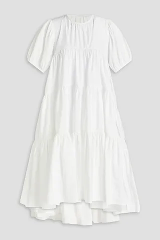 Esme tiered gathered taffeta dress