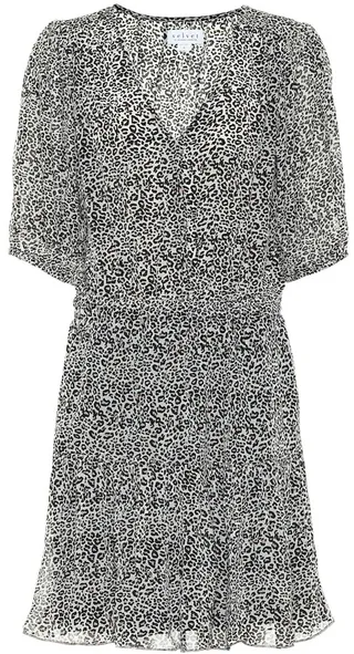 Saskia leopard-print minidress