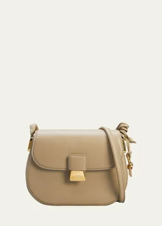 Desiree Saddle Leather Shoulder Bag