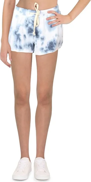 Womens Tie Dye Drawstring Shorts