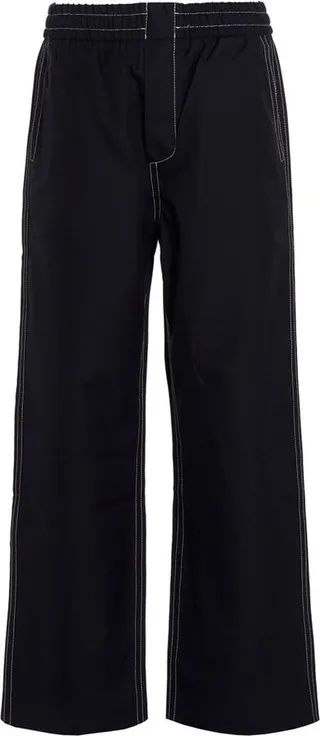 Sunnei Elastic Waist Wide Leg Pants
