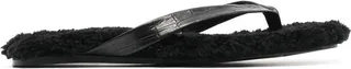 Shearling-Lined Flip Flops