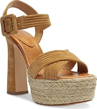 Schutz Women's Blisse Ankle Strap Espadrille Platform Sandals