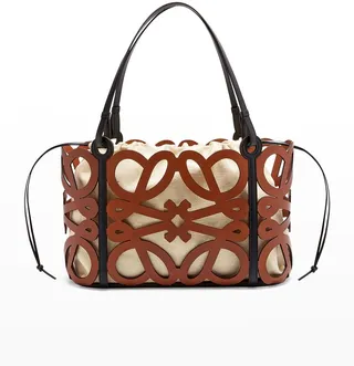 Anagram Cutout East-West Tote Bag