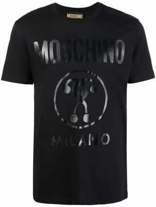 logo-print organic cotton T-shirt