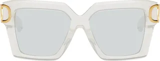 Valentino Garavani Transparent I Squared Frame Sunglasses