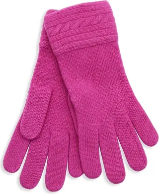 Cable Knit Cashmere Gloves