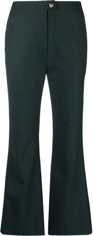 Kyma cropped kick-flare trousers