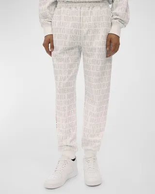 Men's Allover-Logo Jogger Pants