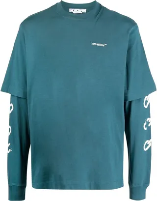 Chain Arrows layered T-shirt