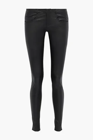 Eden leather skinny pants