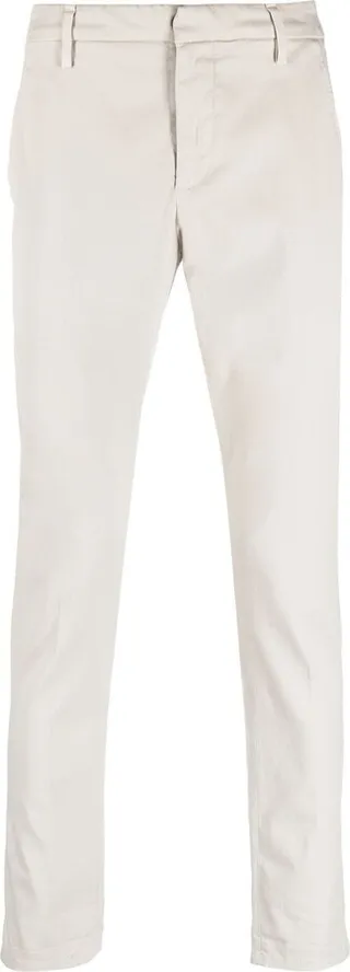 Straight-Leg Cropped Trousers