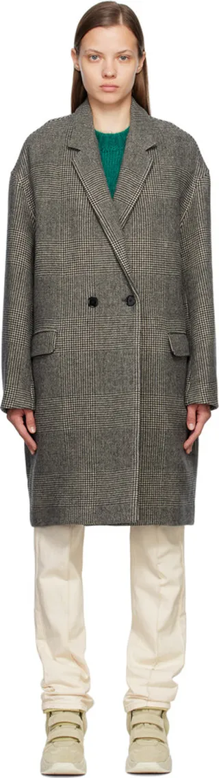 Isabel Marant Etoile Gray Limiza Coat