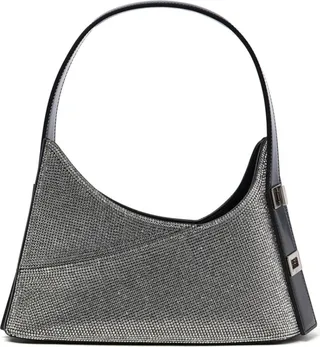 Crystal-Embellishment Shoulder Bag