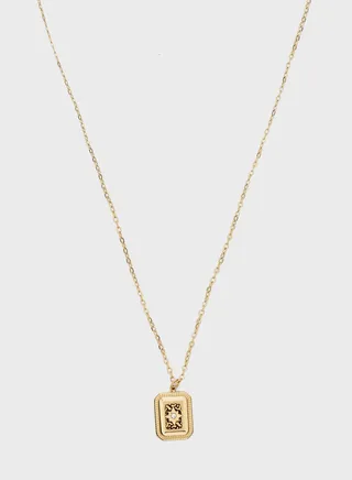 Navi Star Square Pendant Necklace