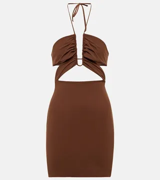Halterneck minidress