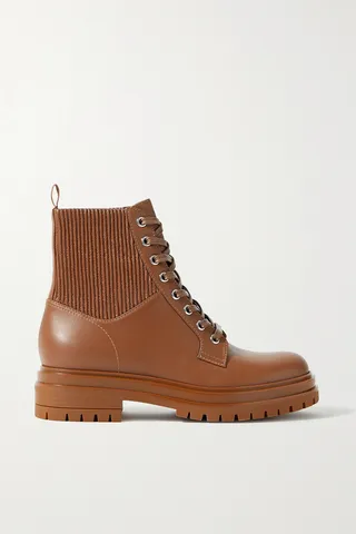 Gianvito Rossi - Martis 20 Leather Ankle Boots - Brown