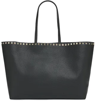 Large Rockstud leather tote