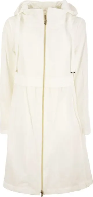 Herno Zipped Hooded Drawstring Jacket