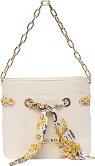 Versace Jeans Couture Scarf-Detailed Chain-Linked Tote Bag