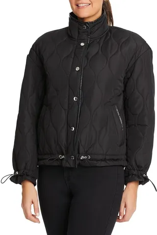Quilted High Neck Puffer Jacket